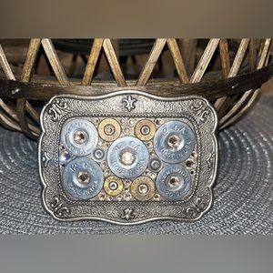 Pretty Hunter Bullet and SWAROVSKI Crystals Buckle